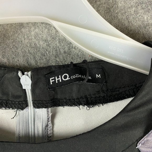 FHQ Collection Dress A-Line Medium Women's Sleeveless NWT Gray Polyester M - Picture 3 of 8